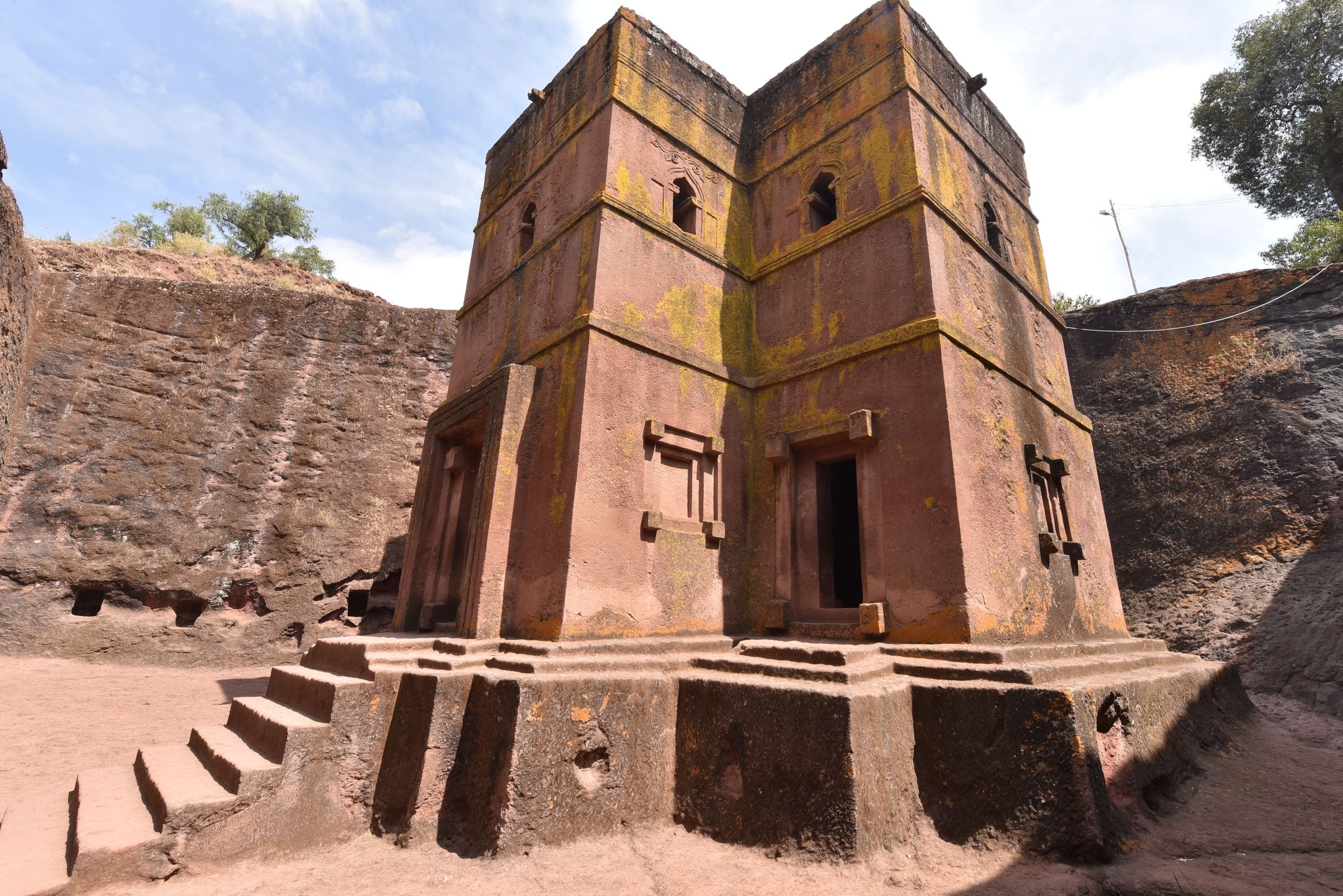 The rock-hewn Church of Saint George in Lalibela